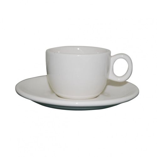 Q Performance Coffee Ivory 16 cl. SET. Sowohl Tasse als auch Untertasse können bedruckt werden